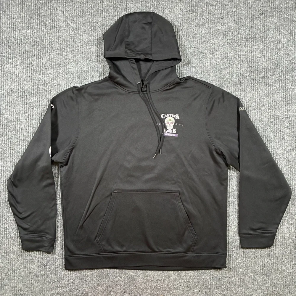 Sport Tek Hoodie Mens Size‎ XL Black Cantina Louie Graphic Pullover Sweatshirt